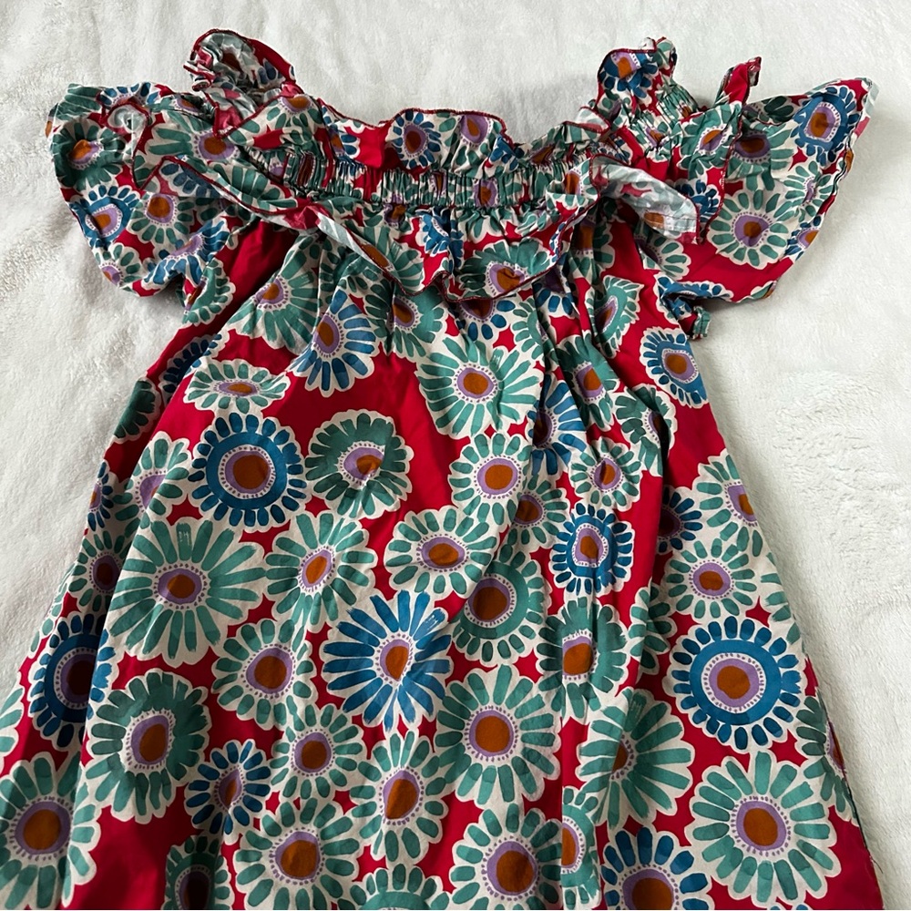 La DoubleJ Breakfast Crazy Daisy Maxi Dress Size medium - Picture 3 of 14